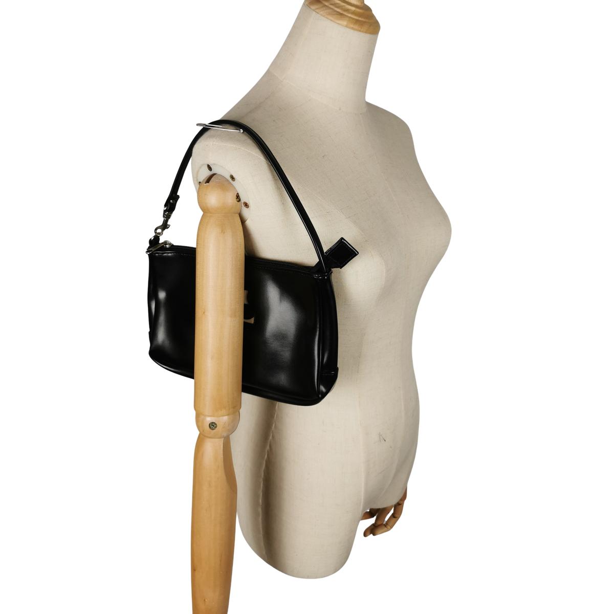 Sac à main COURREGES Baguette vinyle Noir