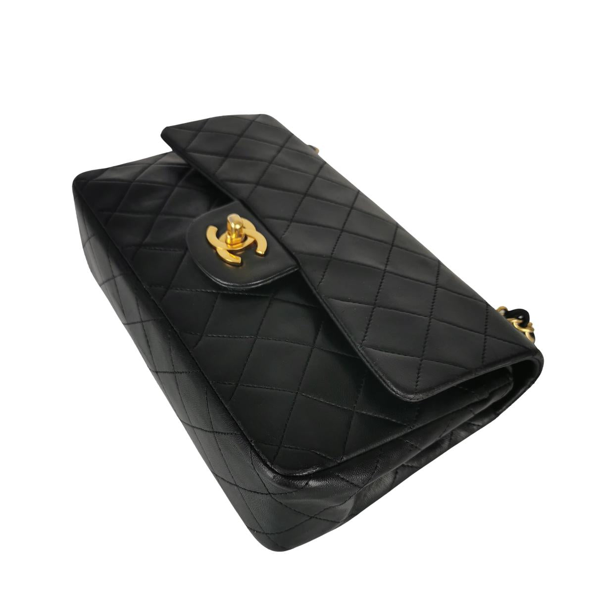 CHANEL Timeless 23 Black Leather Handbag