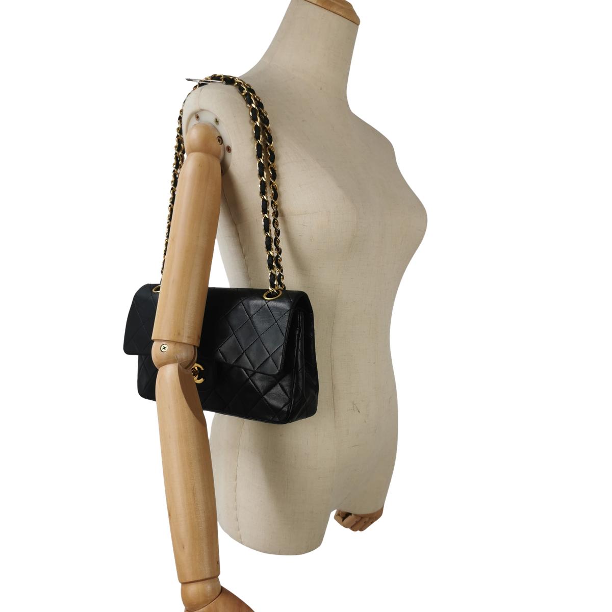 CHANEL Timeless 23 Black Leather Handbag