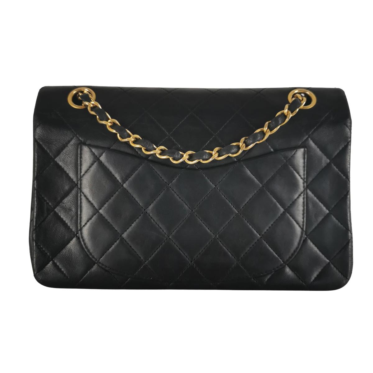 CHANEL Timeless 23 Black Leather Handbag
