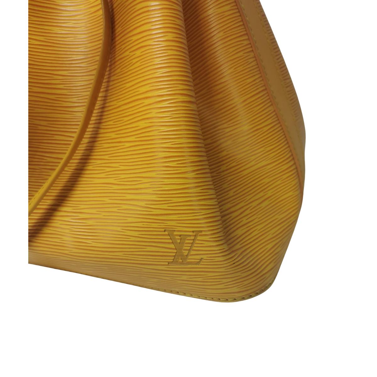 LOUIS VUITTON Noé leather bucket bag Yellow