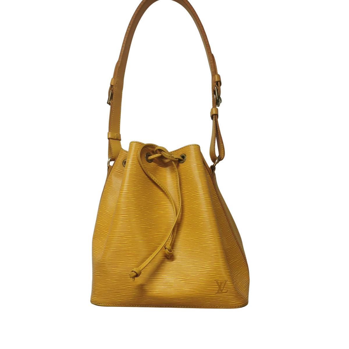 LOUIS VUITTON Noé leather bucket bag Yellow