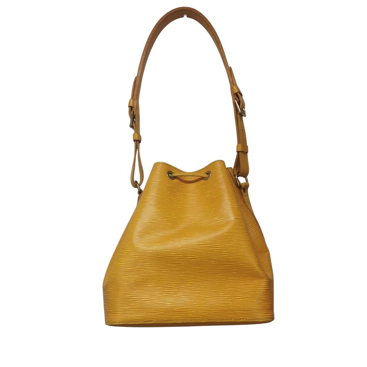 LOUIS VUITTON Noé leather bucket bag Yellow
