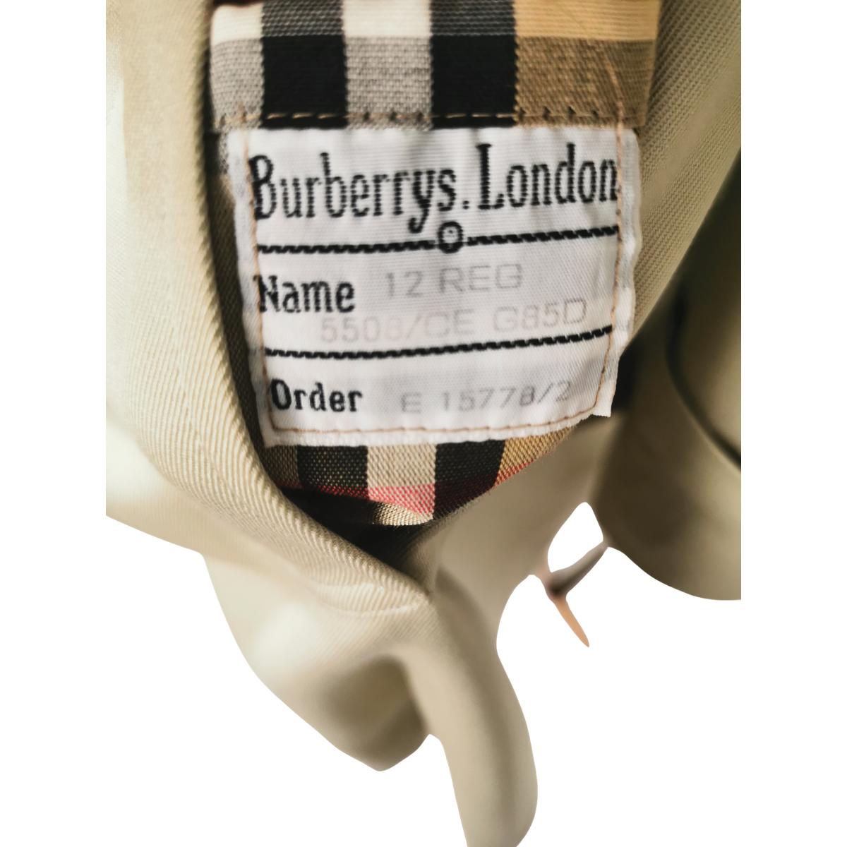 Trench Coat BURBERRY S - 36 - T.1 Chelsea Coton