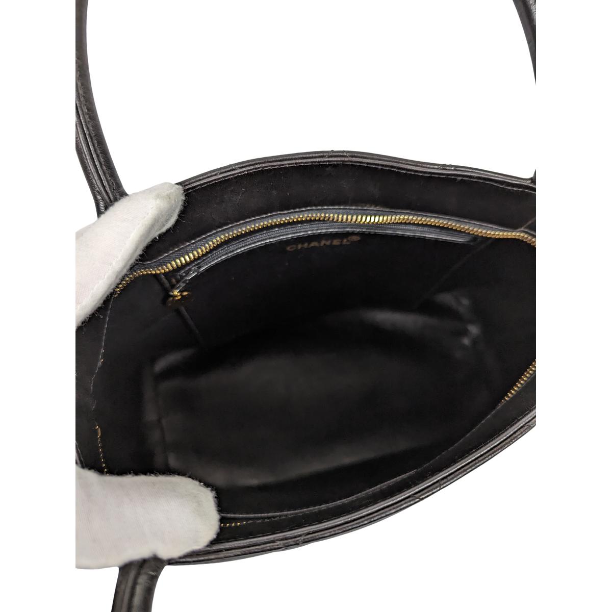 CHANEL Medallion Black Leather Handbag