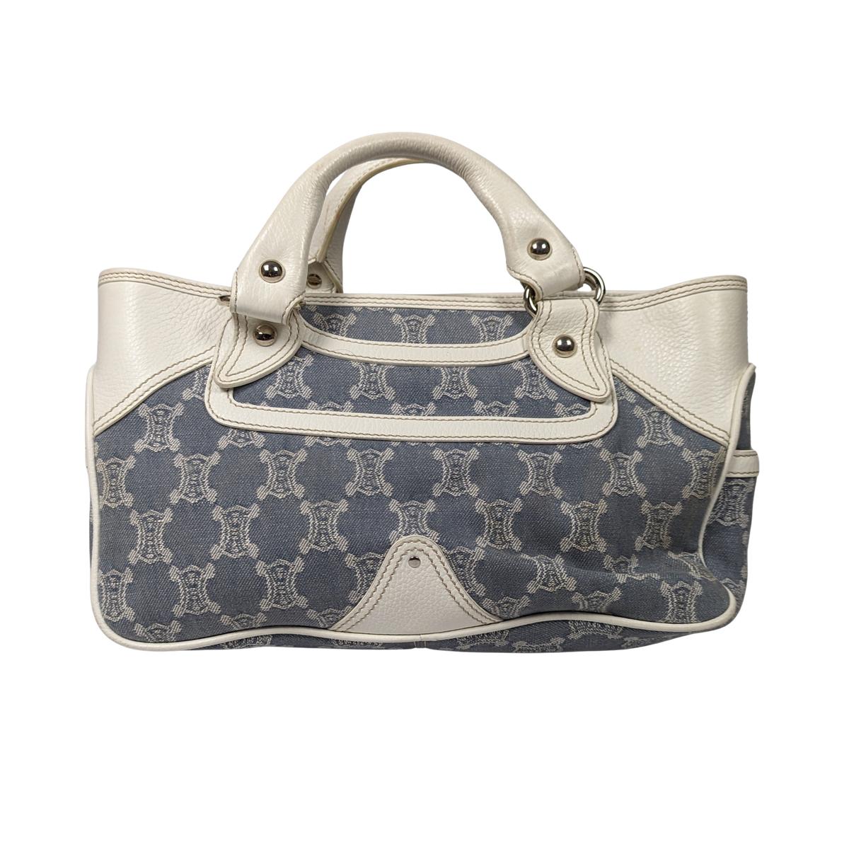 CELINE Boogie denim Blue handbag