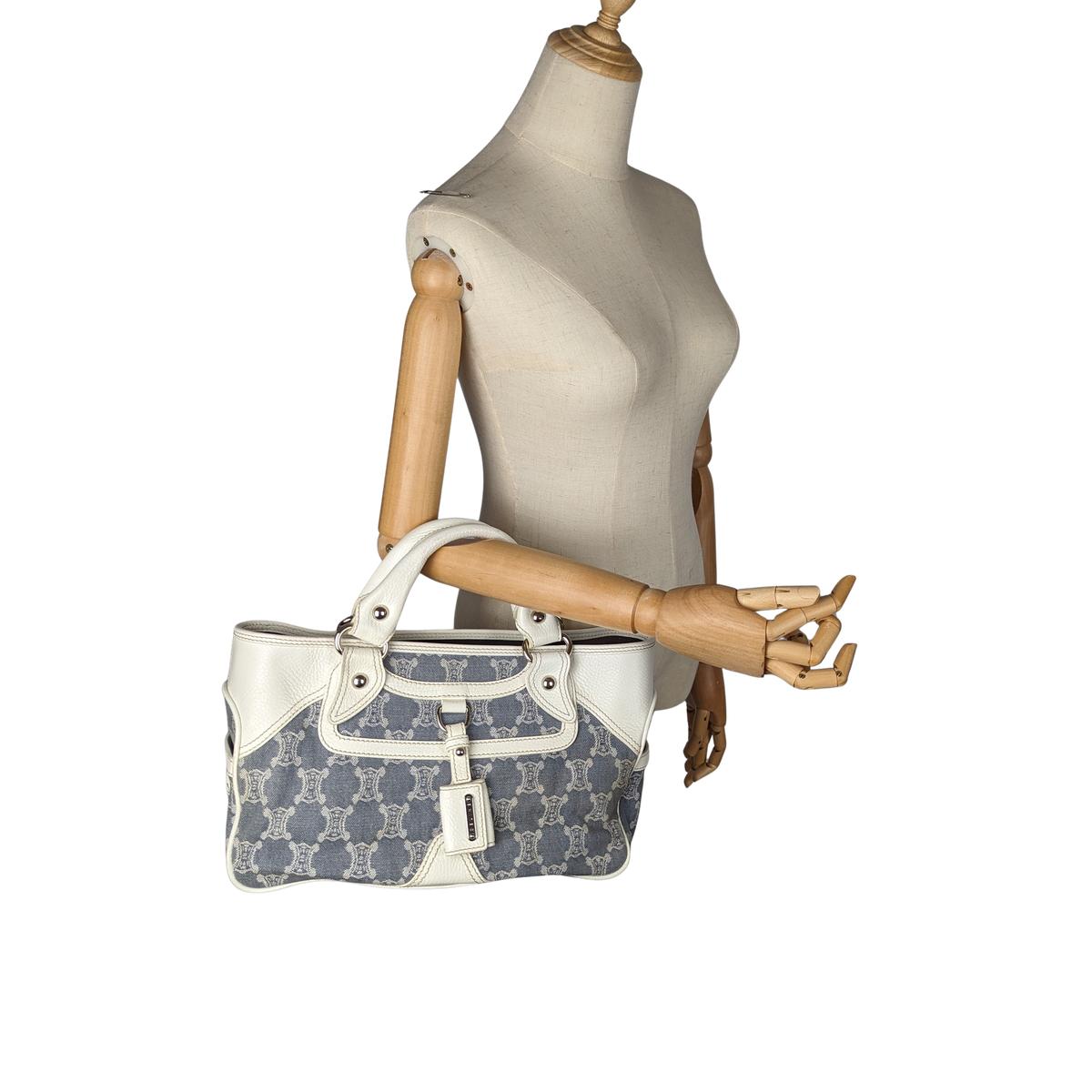 Sac à main CELINE Boogie denim Bleu