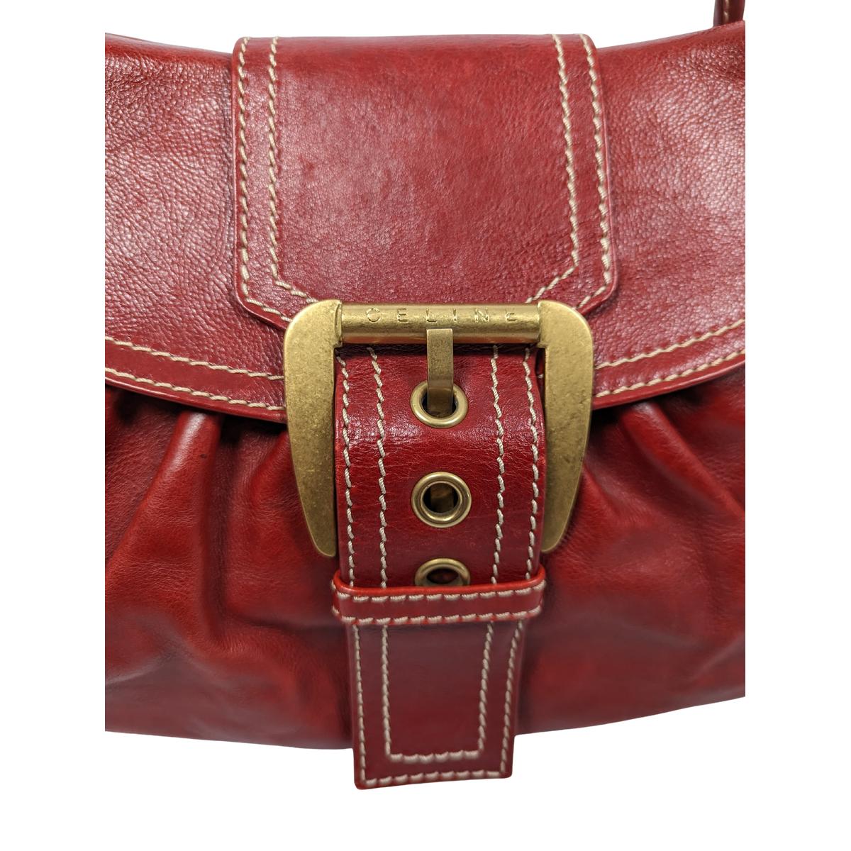 Sac à main CELINE Chouquette cuir Rouge
