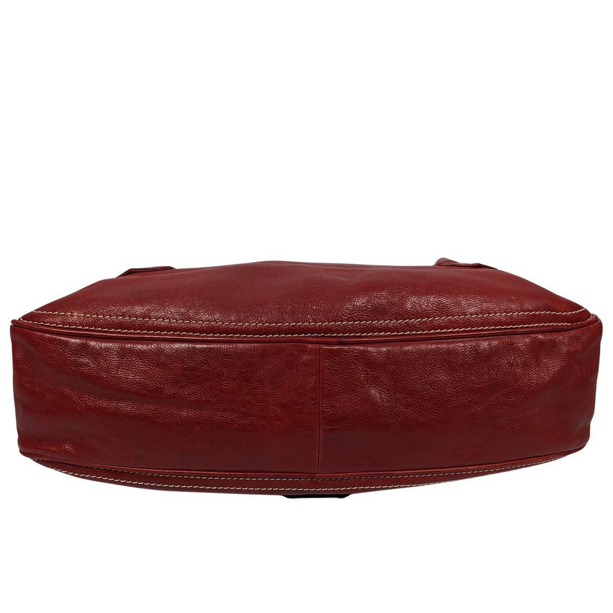 CELINE Chouquette Red Leather Handbag