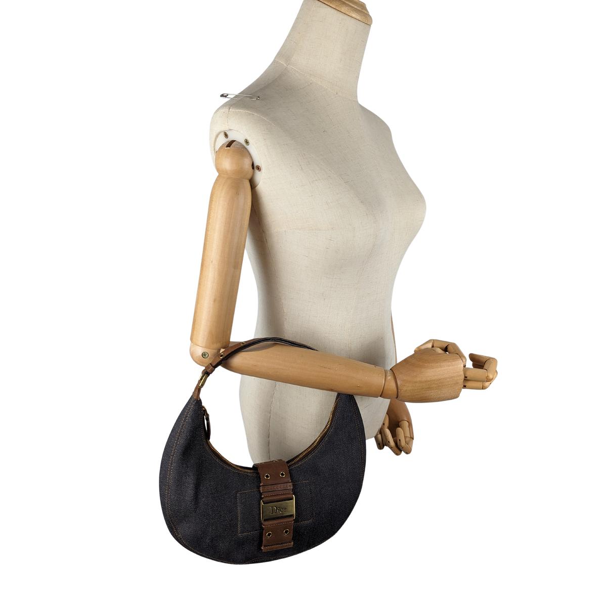 Sac à main DIOR Street Chic denim Bleu