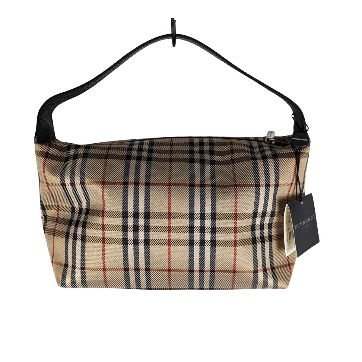 Sac à main BURBERRY House Check toile et cuir Beige S072401