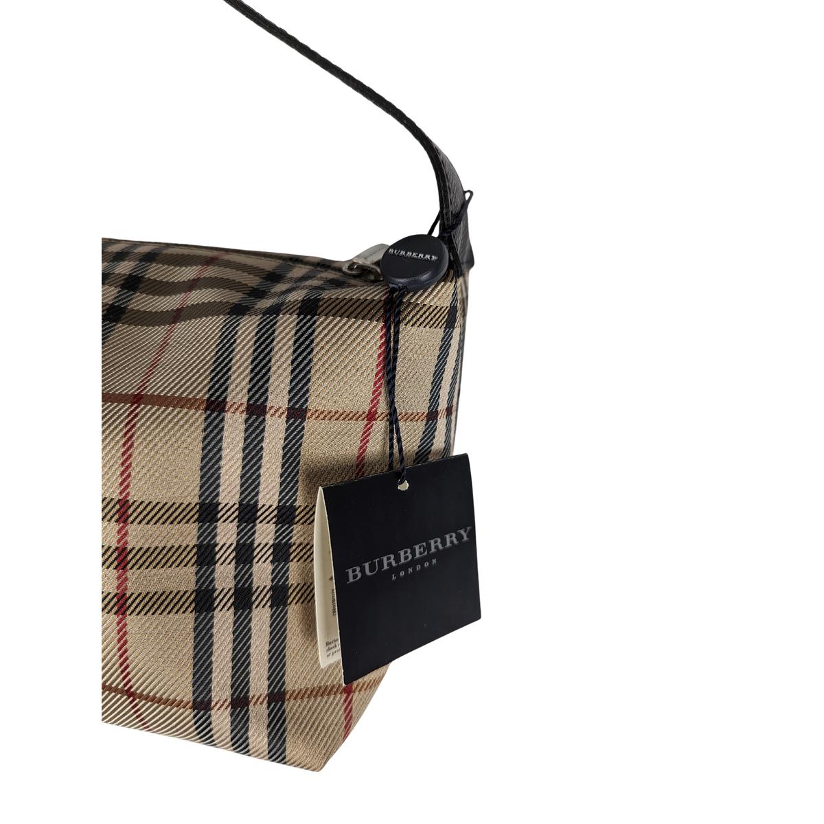 Sac à main BURBERRY House Check toile et cuir Beige S072401