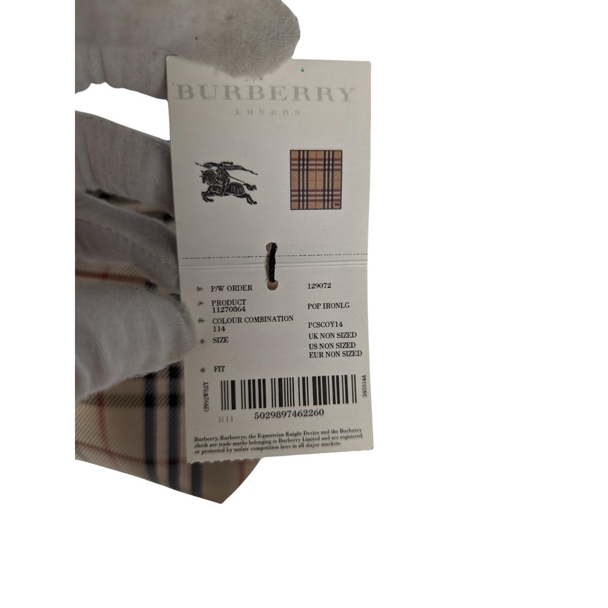 Sac à main BURBERRY House Check toile et cuir Beige S072401
