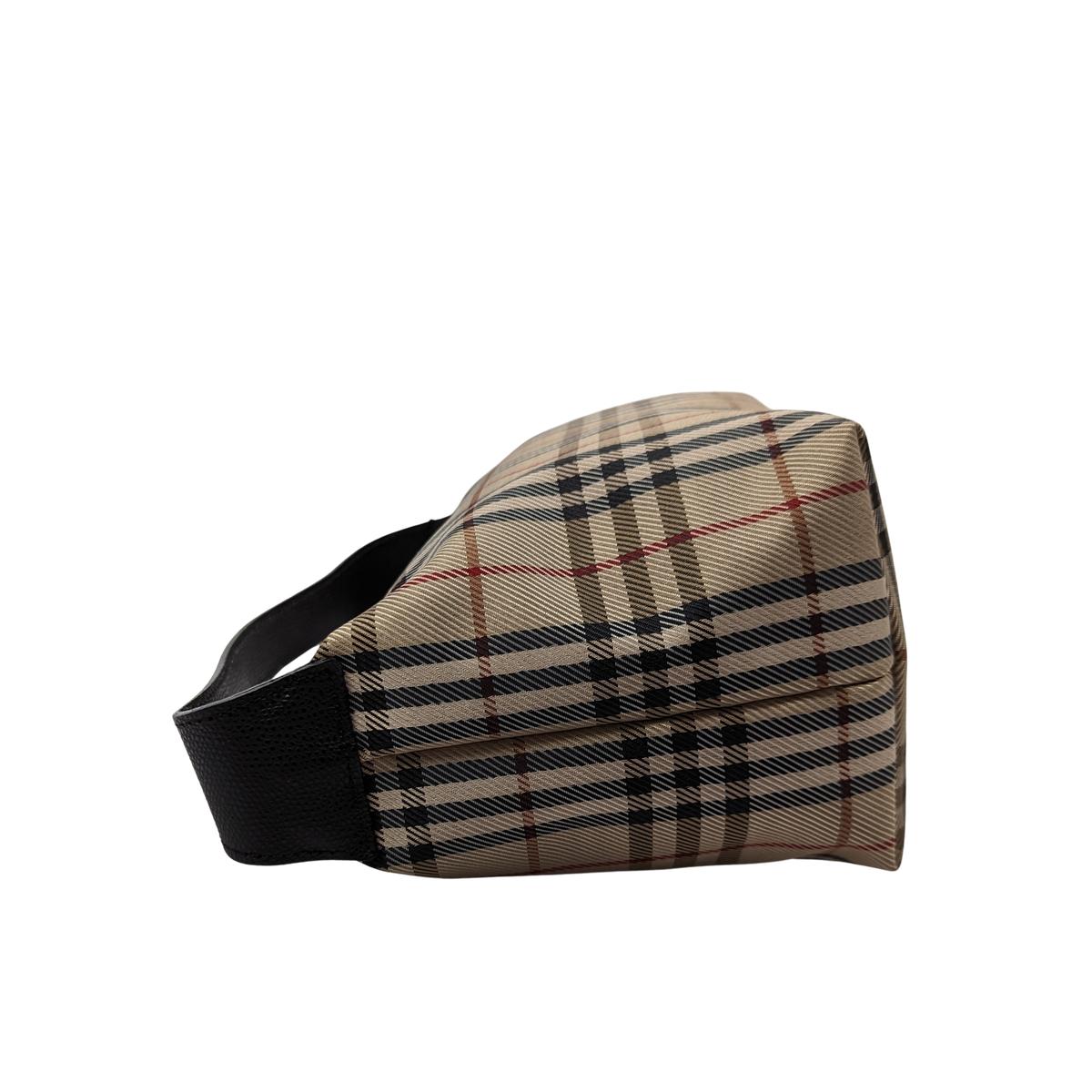 Sac à main BURBERRY House Check toile et cuir Beige S072401