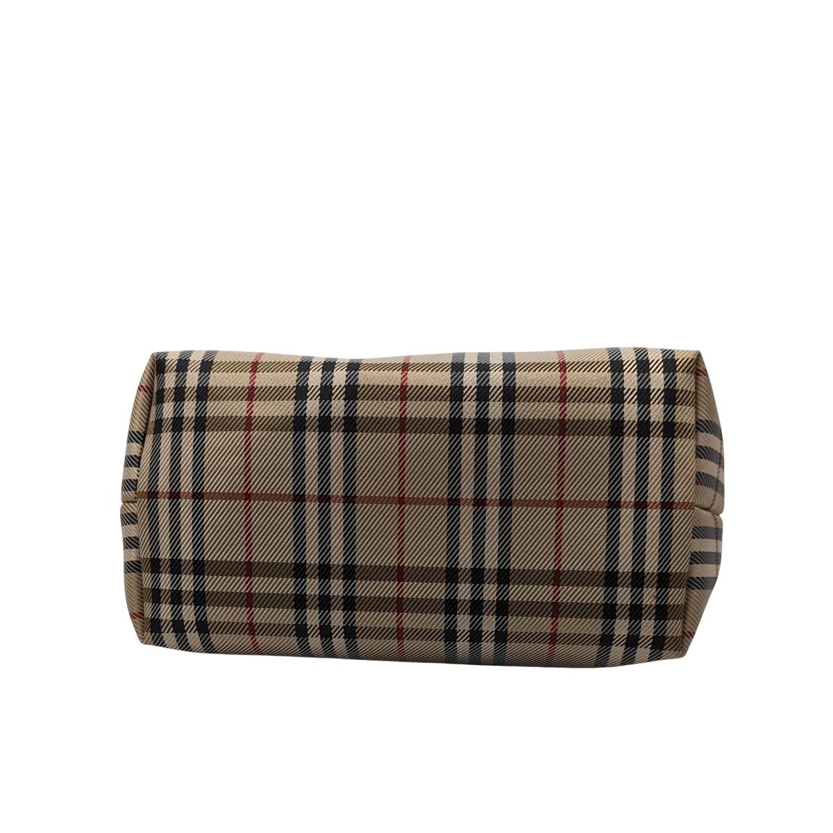 Sac à main BURBERRY House Check toile et cuir Beige S072401