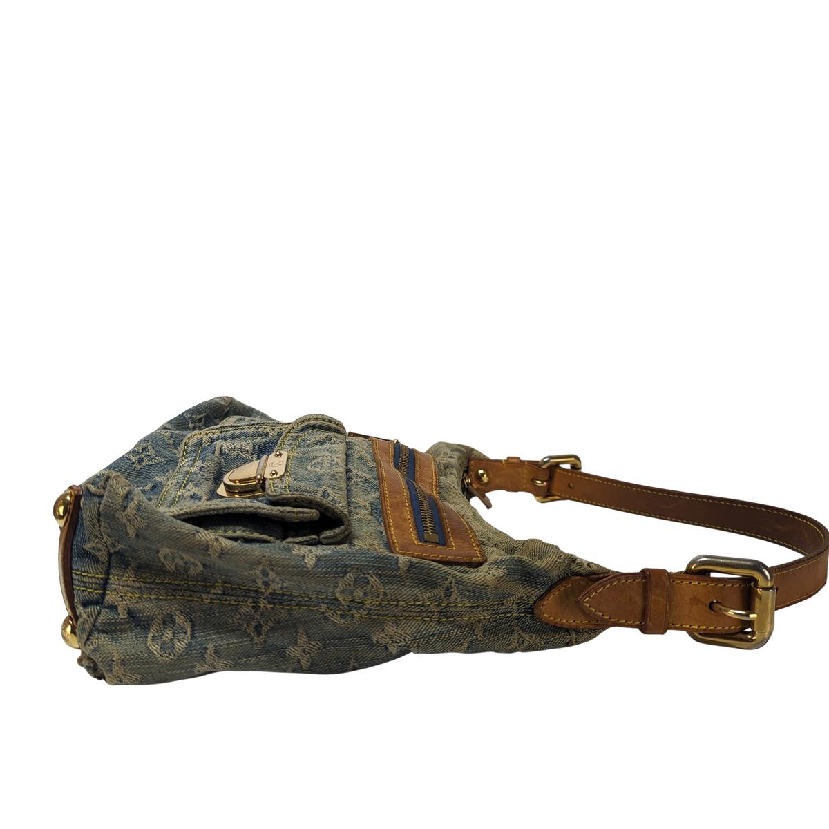 LOUIS VUITTON Baggy denim Blue handbag
