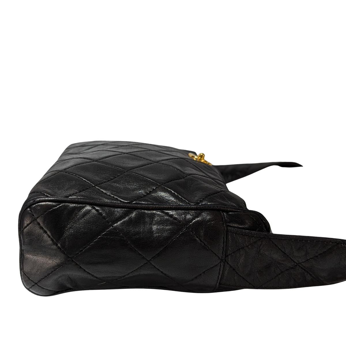 CHANEL Camera leather handbag Black