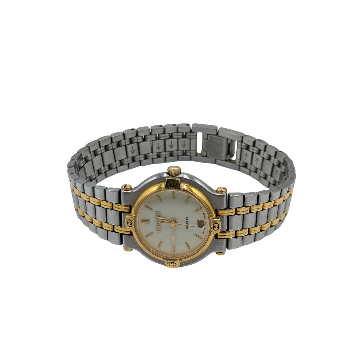 GUCCI 9000L Two-Tone Watch