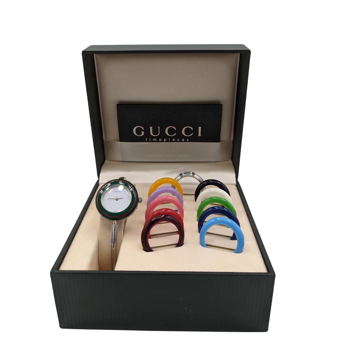 GUCCI Bezel 11/12 Silver Watch