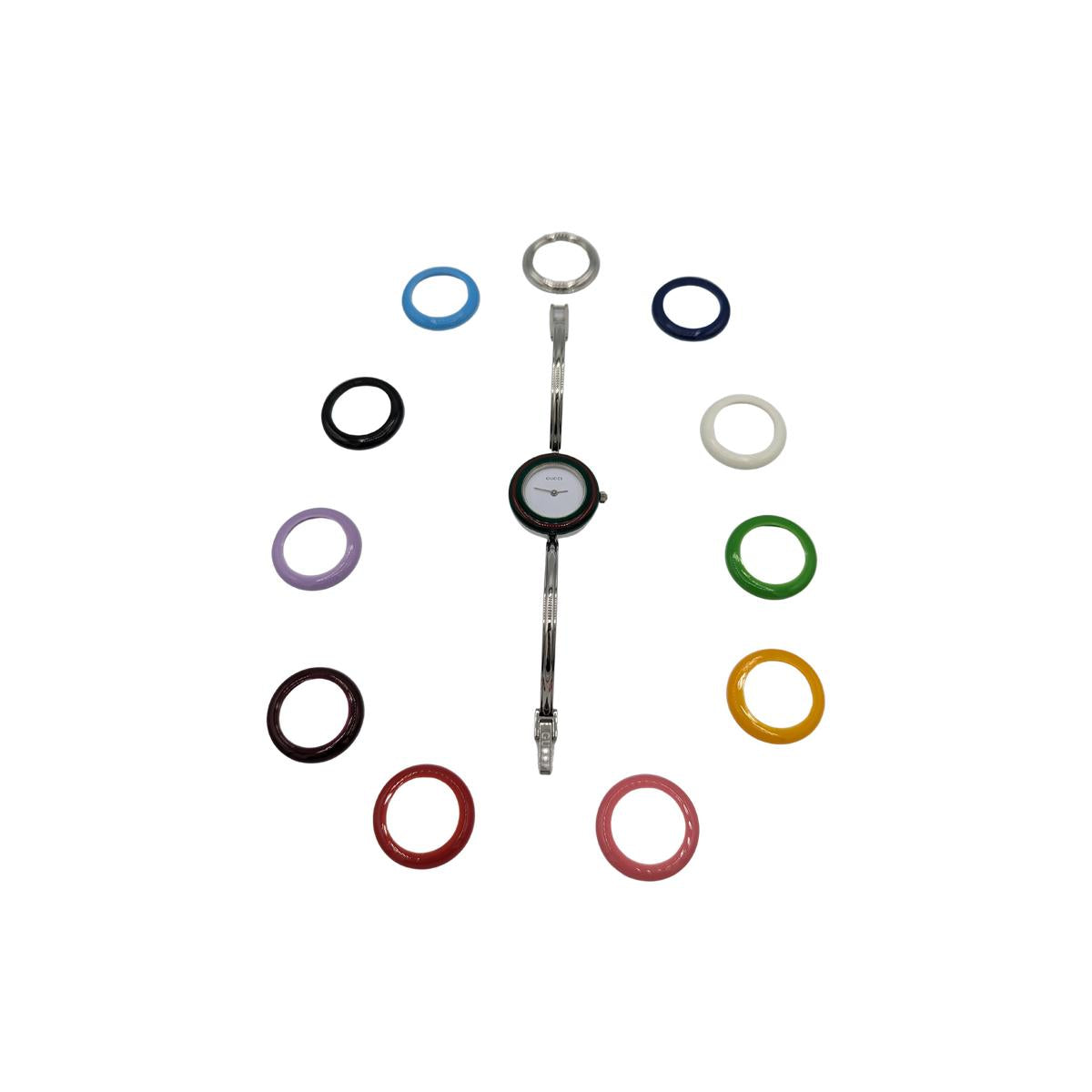 GUCCI Bezel 11/12 Silver Watch