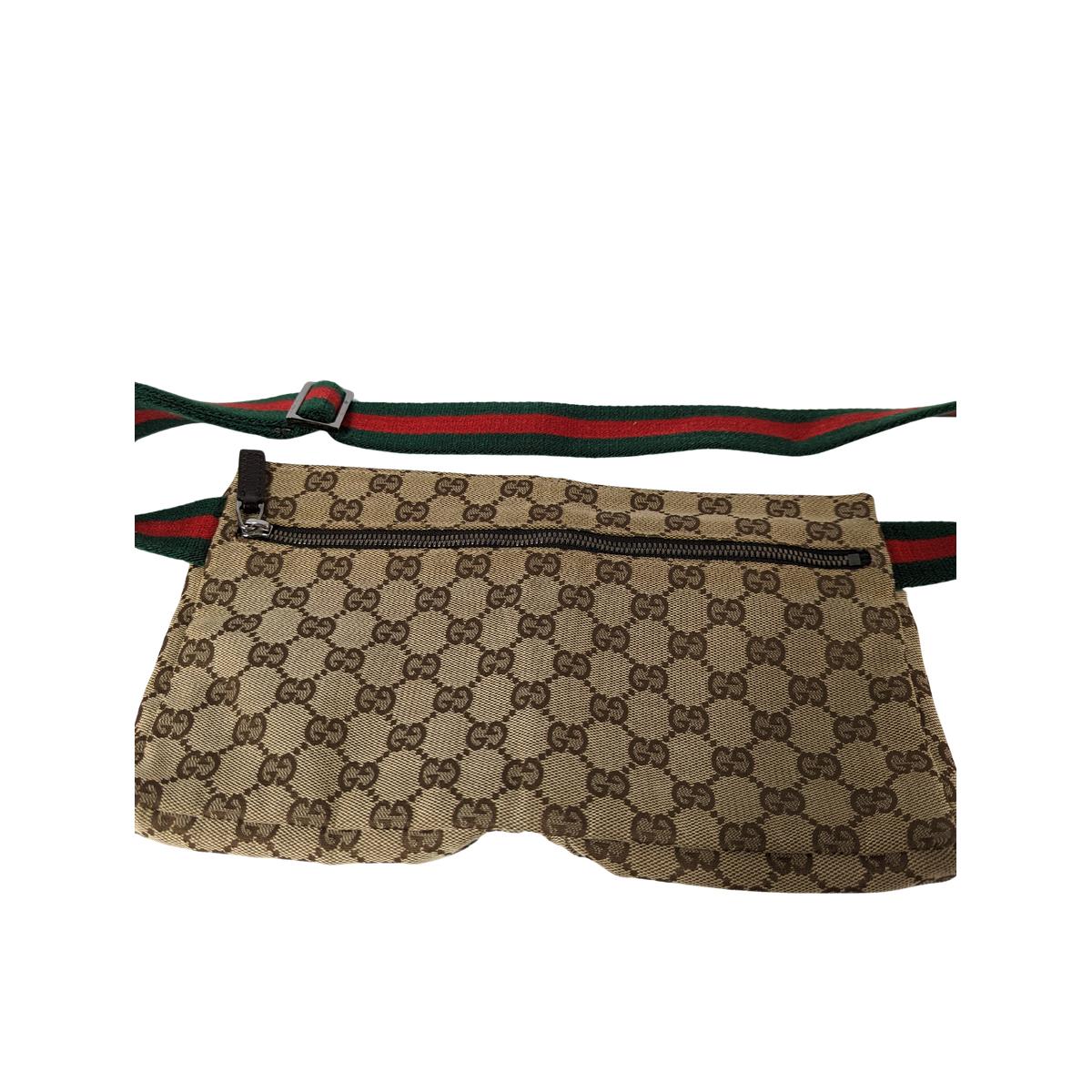 GUCCI GG Ophidia canvas and leather handbag Brown