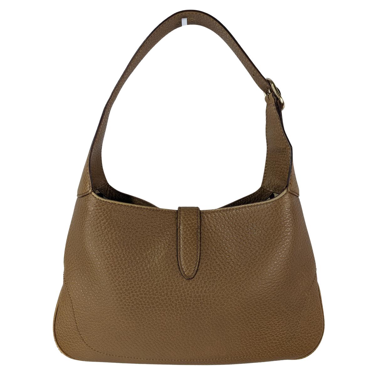GUCCI Jackie Camel grained leather handbag