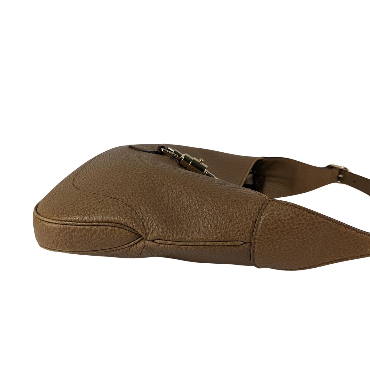 GUCCI Jackie Camel grained leather handbag