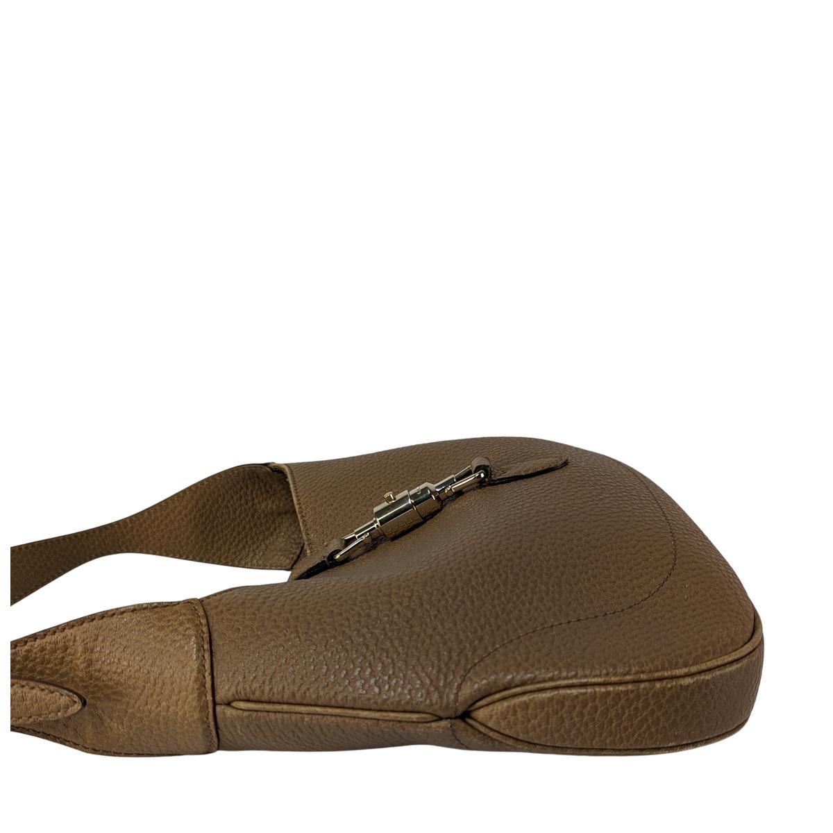 GUCCI Jackie Camel grained leather handbag