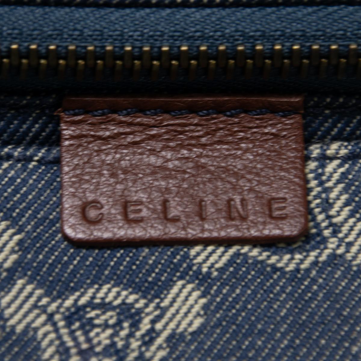 Sac à main CELINE Macadam Triomphe denim Bleu
