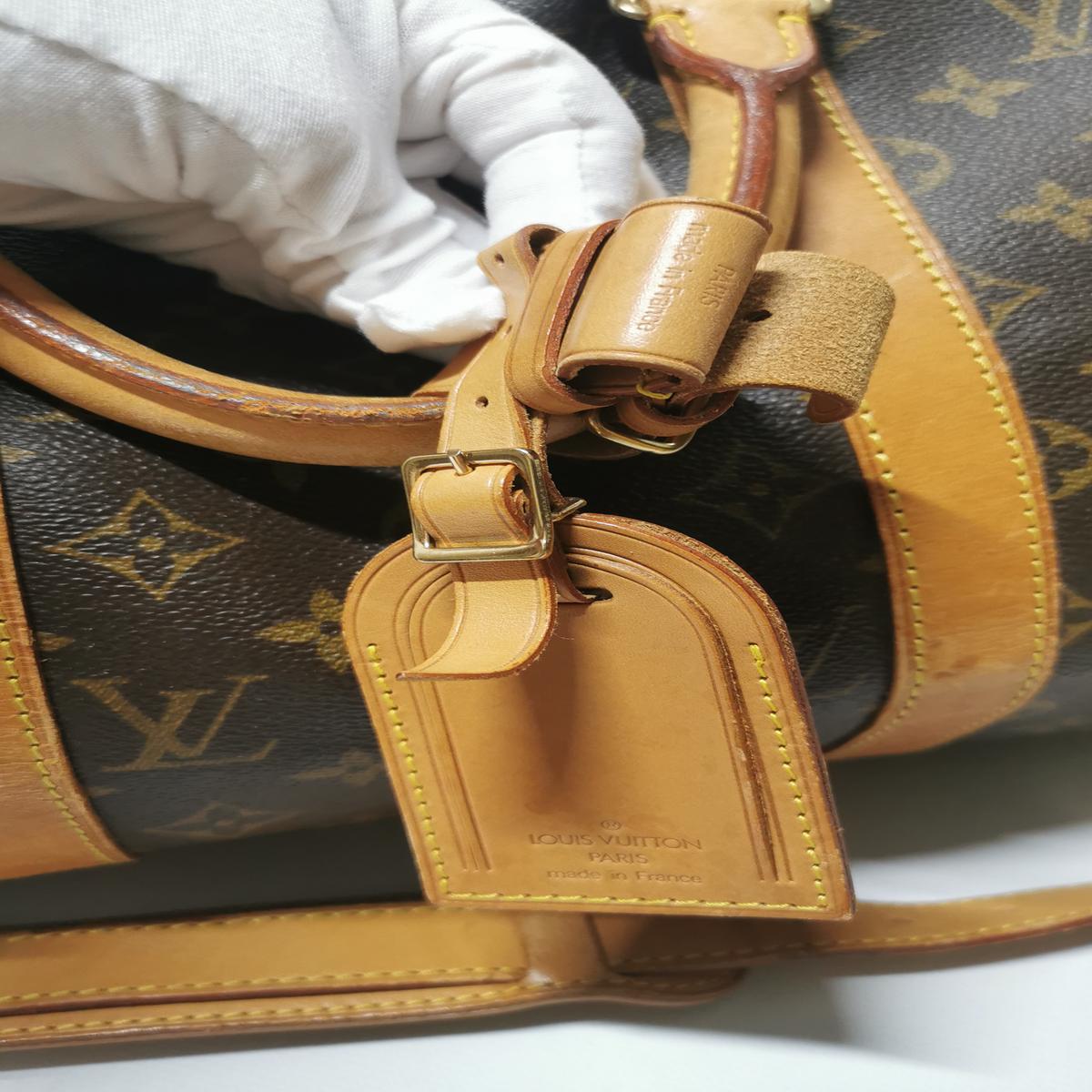 LOUIS VUITTON Keepall 50 canvas and leather travel bag Brown S082420