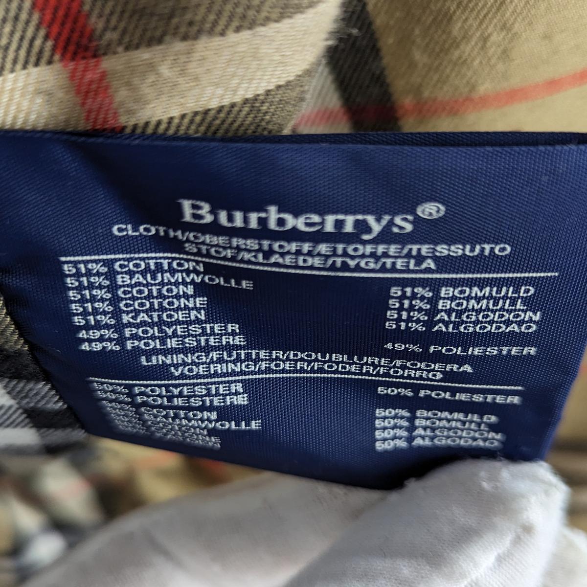 BURBERRY Raincoat L - 40 - Size 3 Cotton