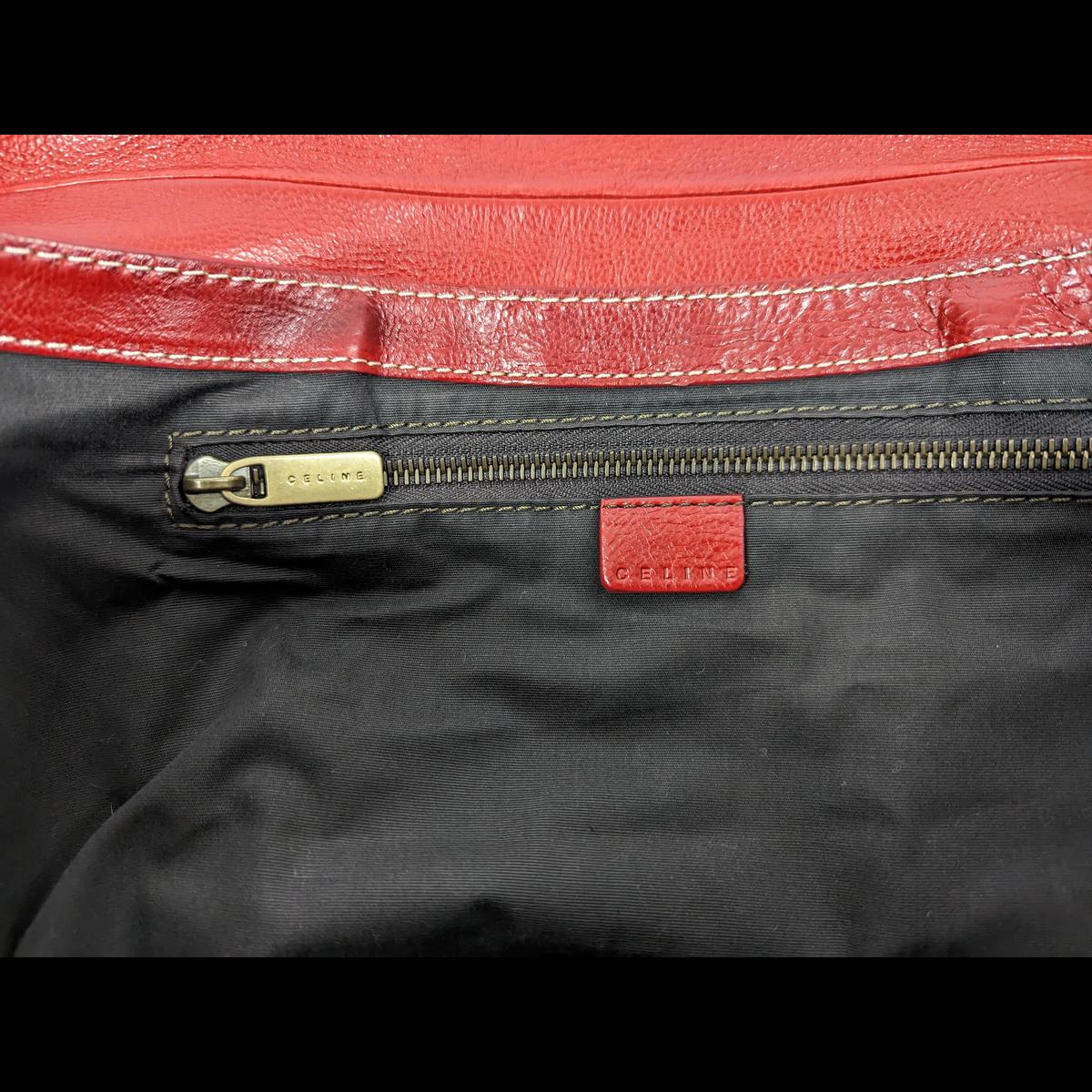 Sac à main CELINE Chouquette cuir Rouge