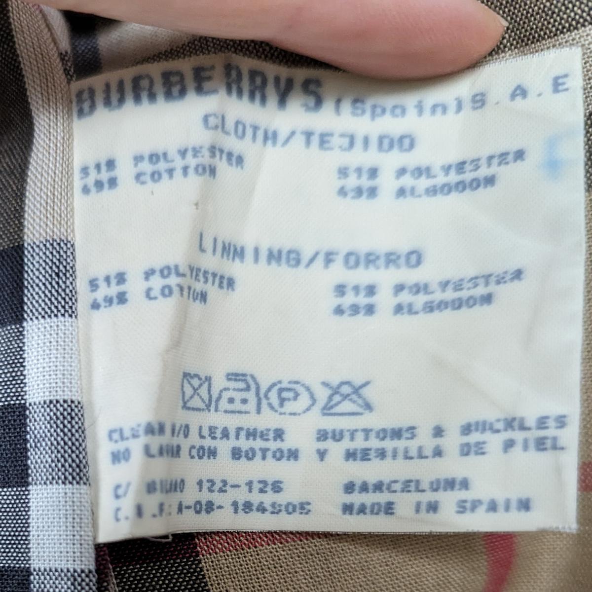 Trench Coat BURBERRY XL - 42 - T.4 Coton