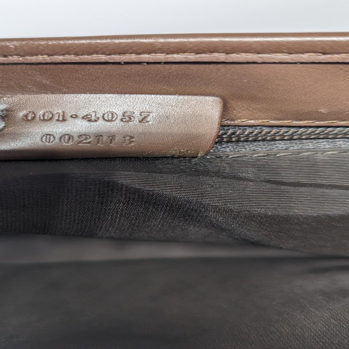 Sac à main GUCCI Jackie toile et cuir Marron