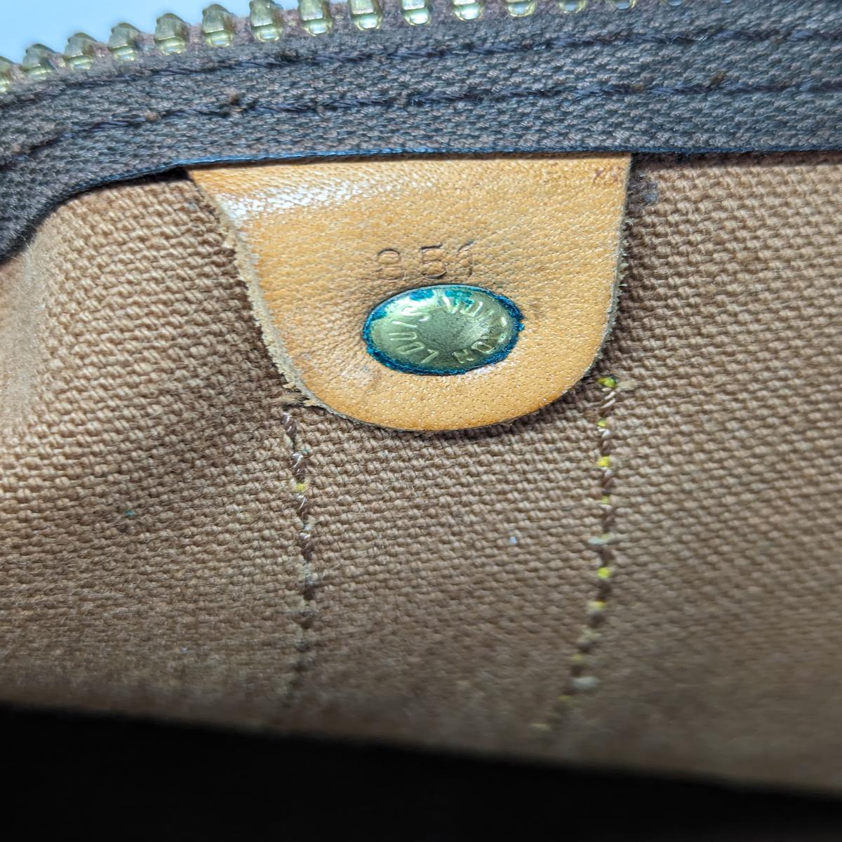 LOUIS VUITTON Keepall 55 canvas and leather travel bag Brown S072425