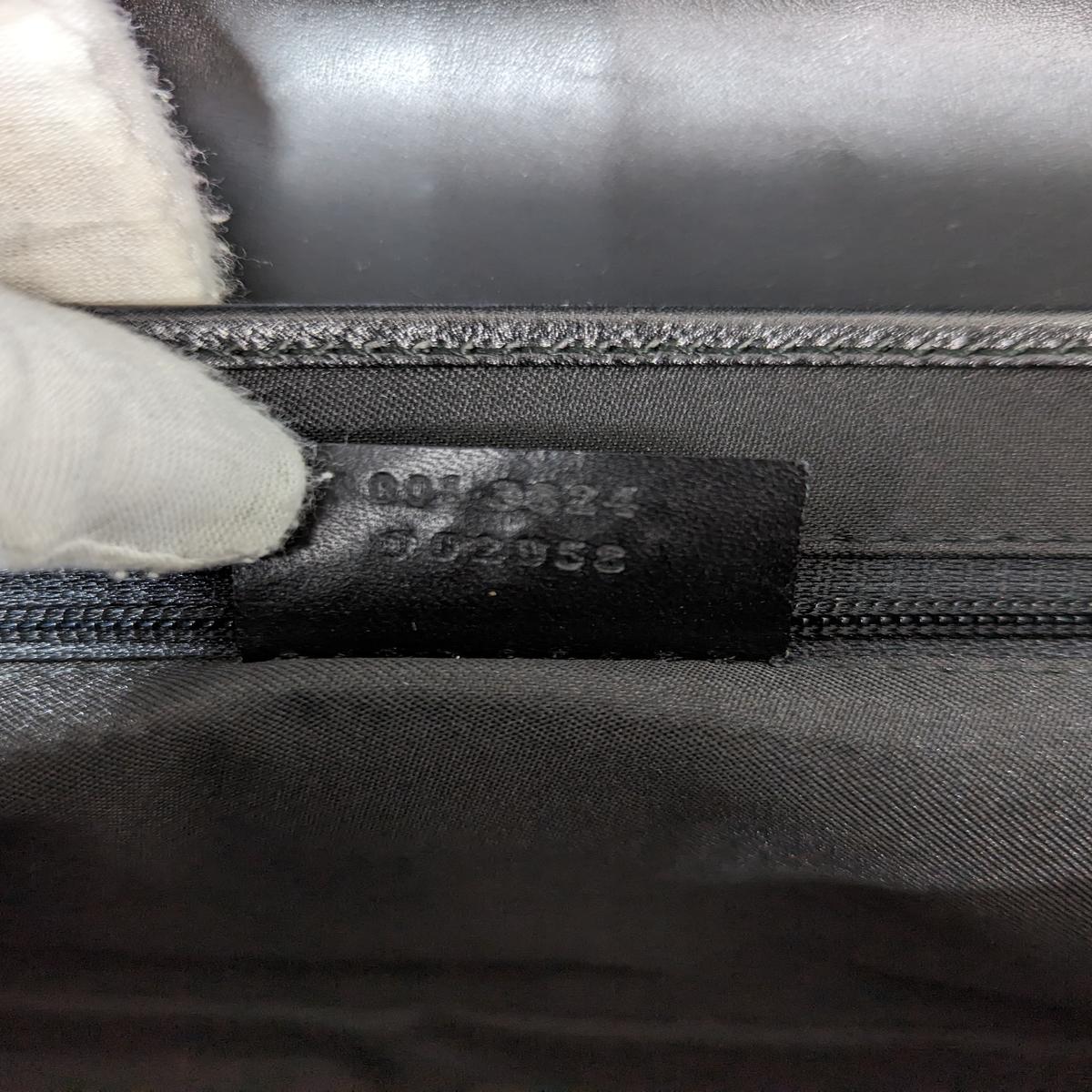 Sac à main GUCCI Jackie pm toile et cuir Noir