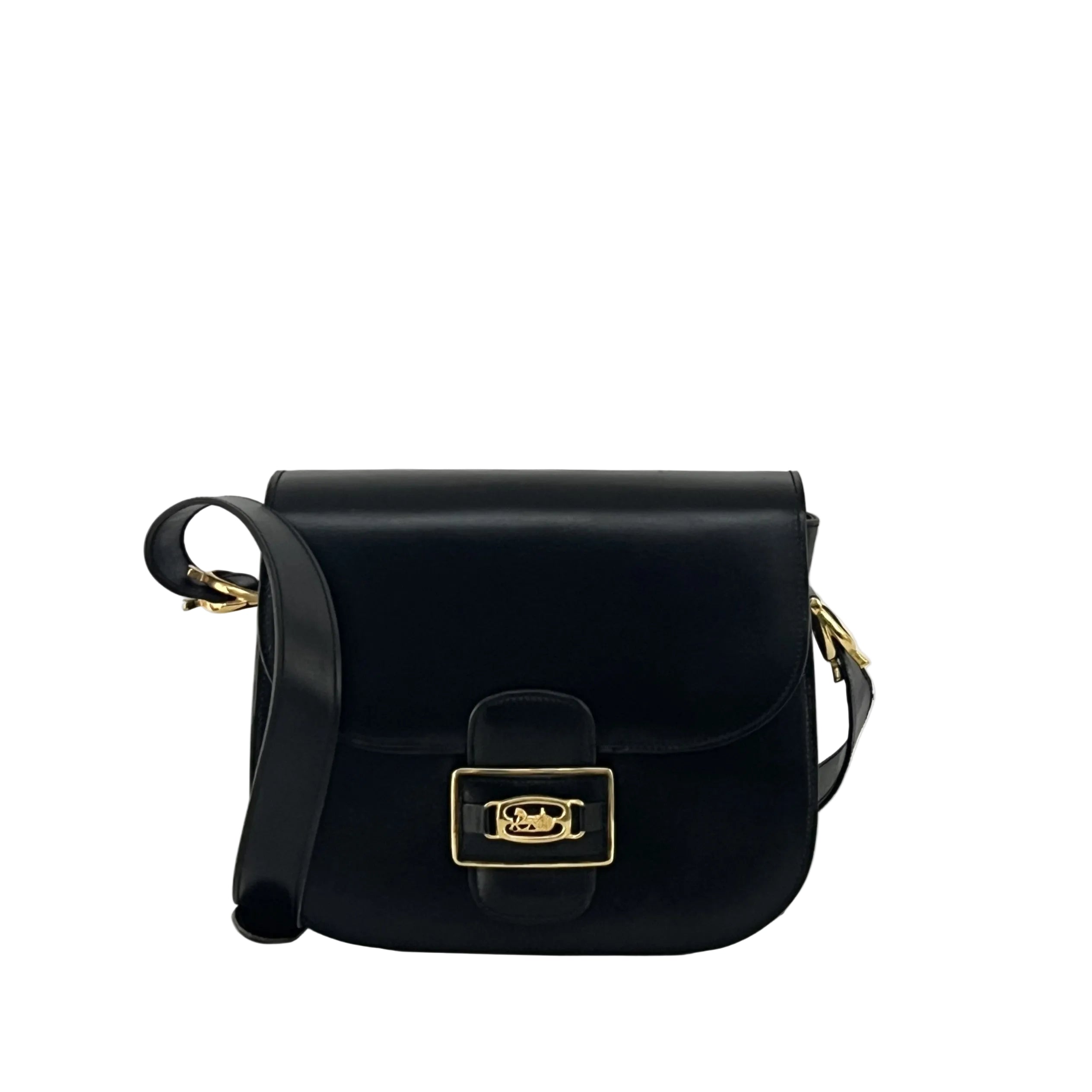 Sac à main CELINE Triomphe cuir noir