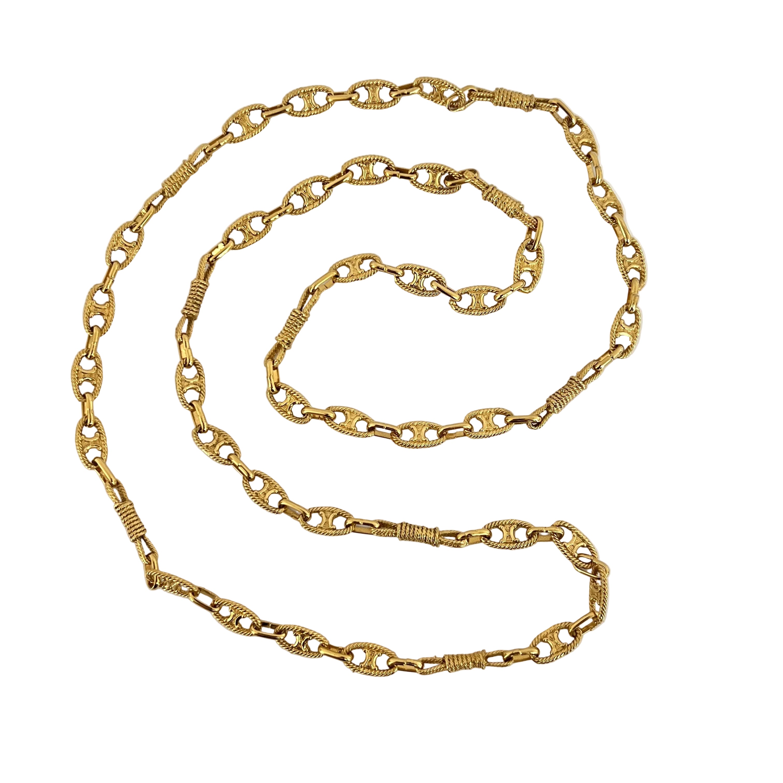 Collier CELINE Chaîne Triomphe Circa 1990