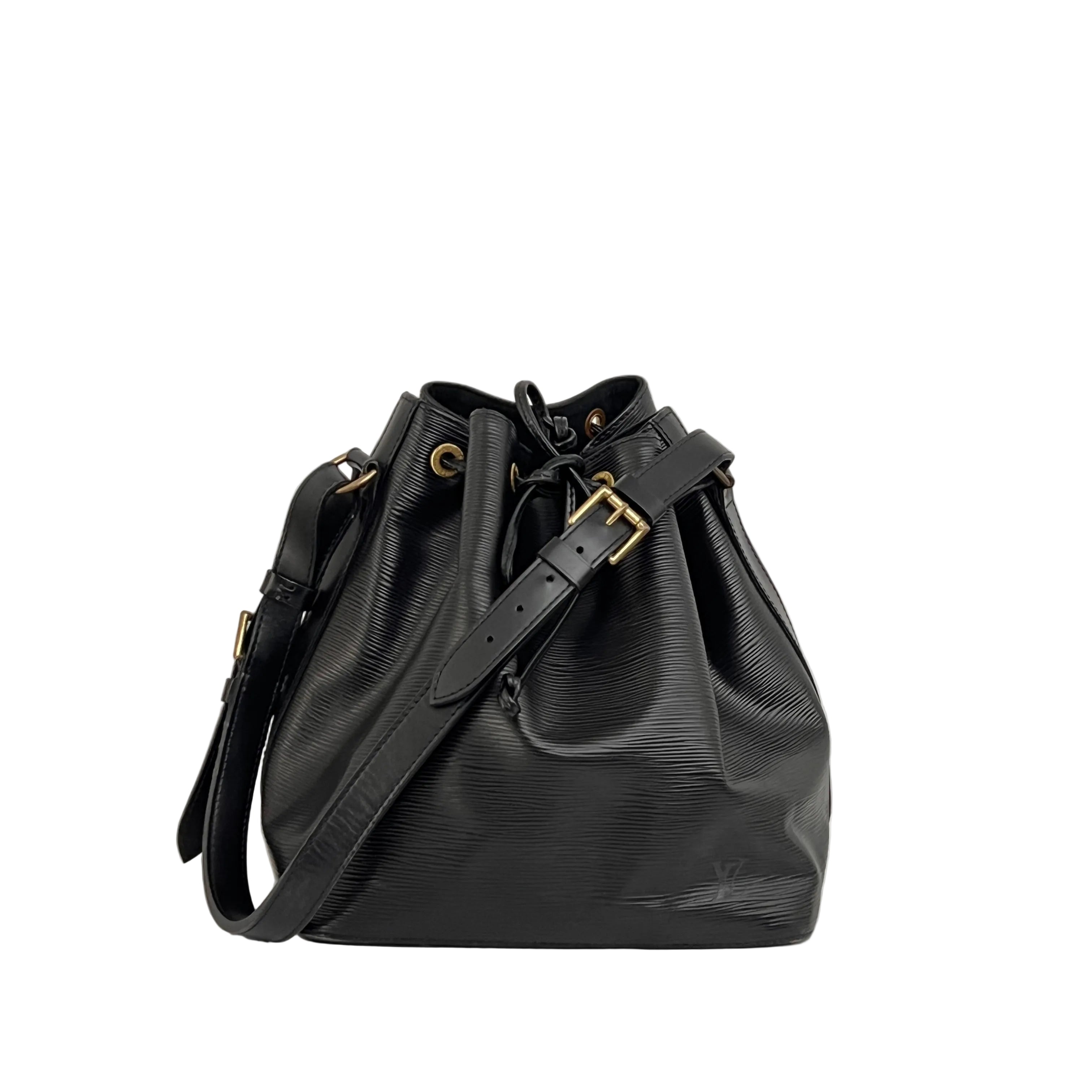 Sac LOUIS VUITTON Noé Petit cuir épi noir