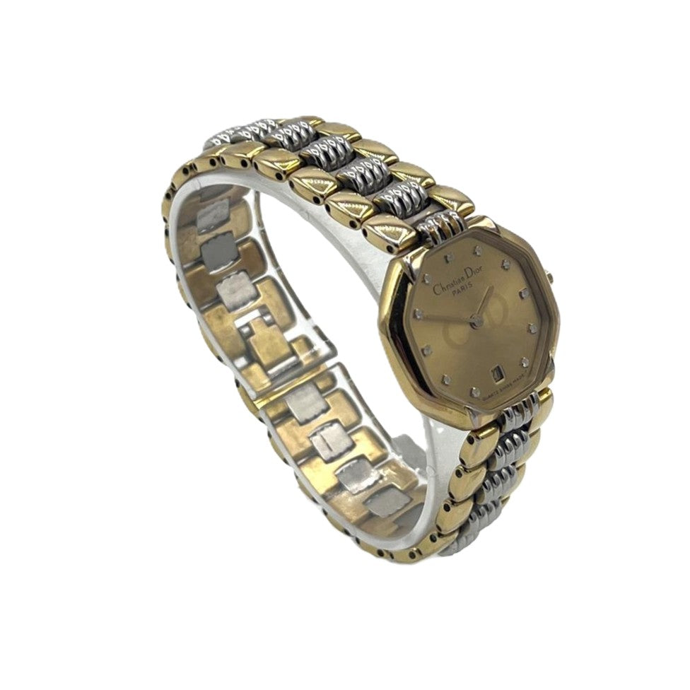 Montre DIOR Octogonale acier Bicolore