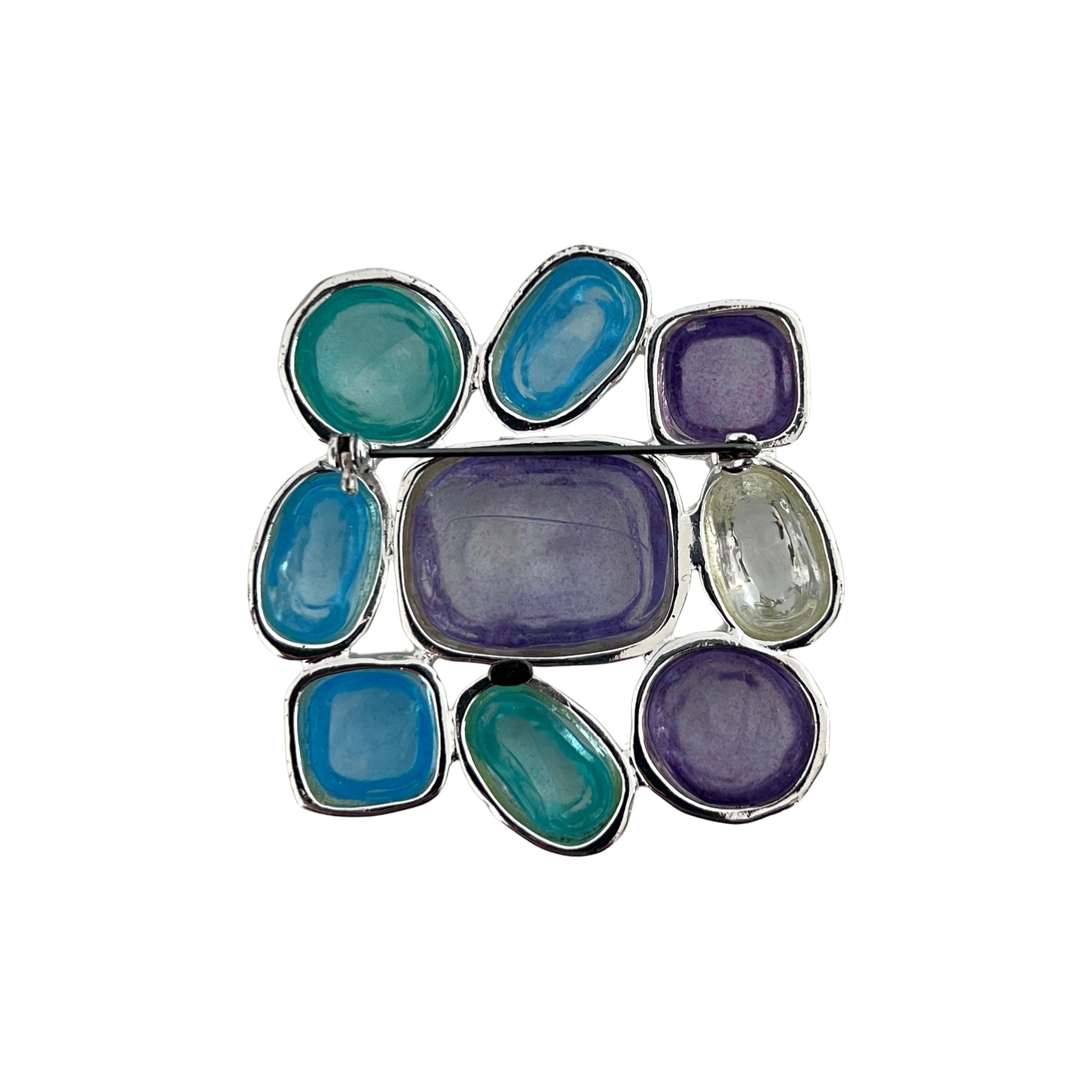 Broche CHANEL métal argenté