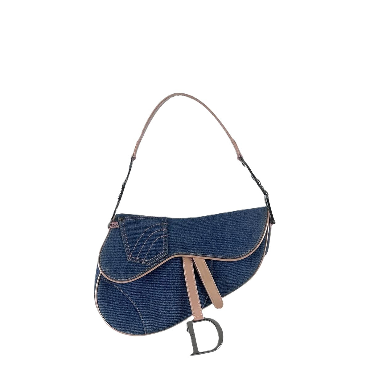 Sac à main DIOR Saddle denim bleu