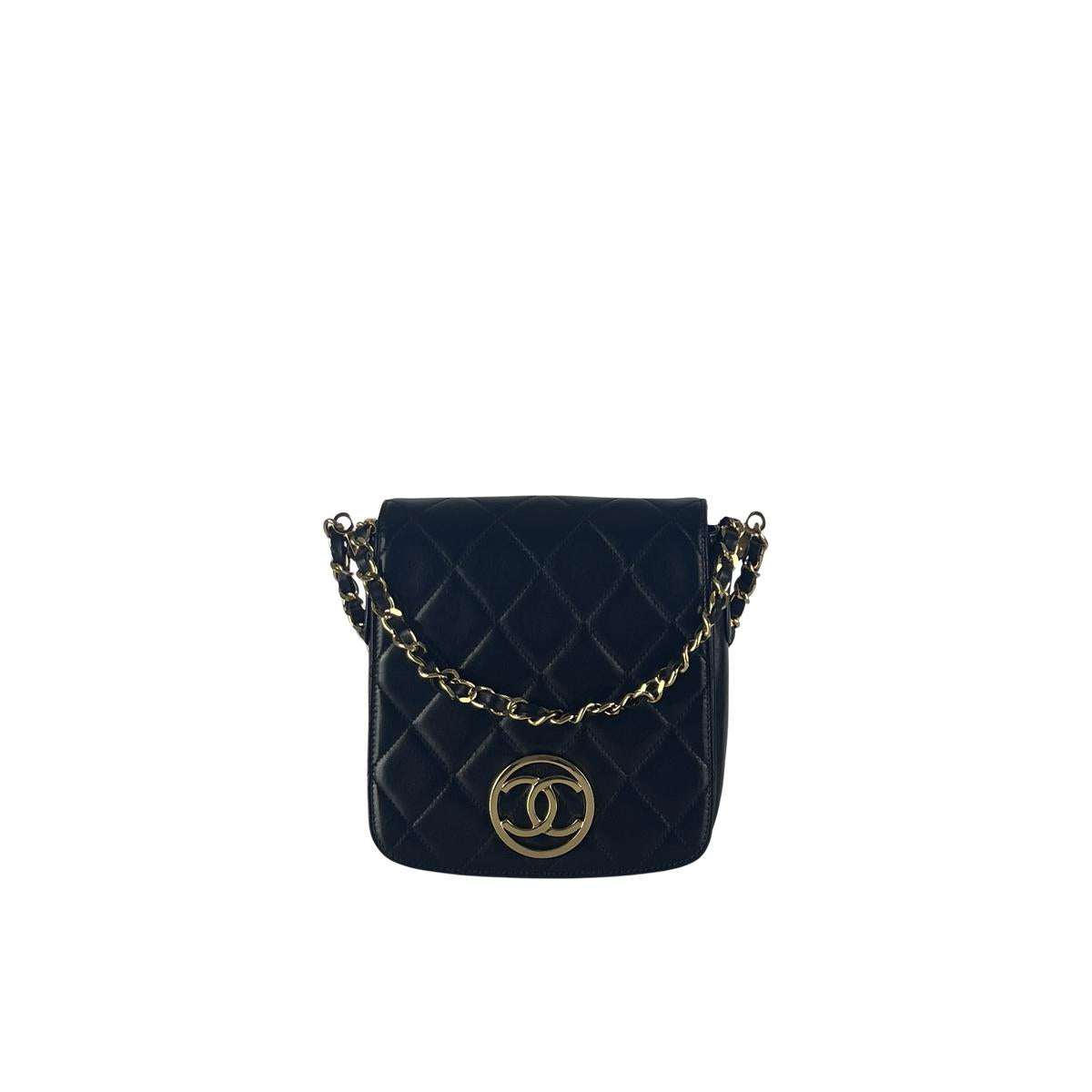 Sac à main CHANEL Coco Full Flap cuir  noir