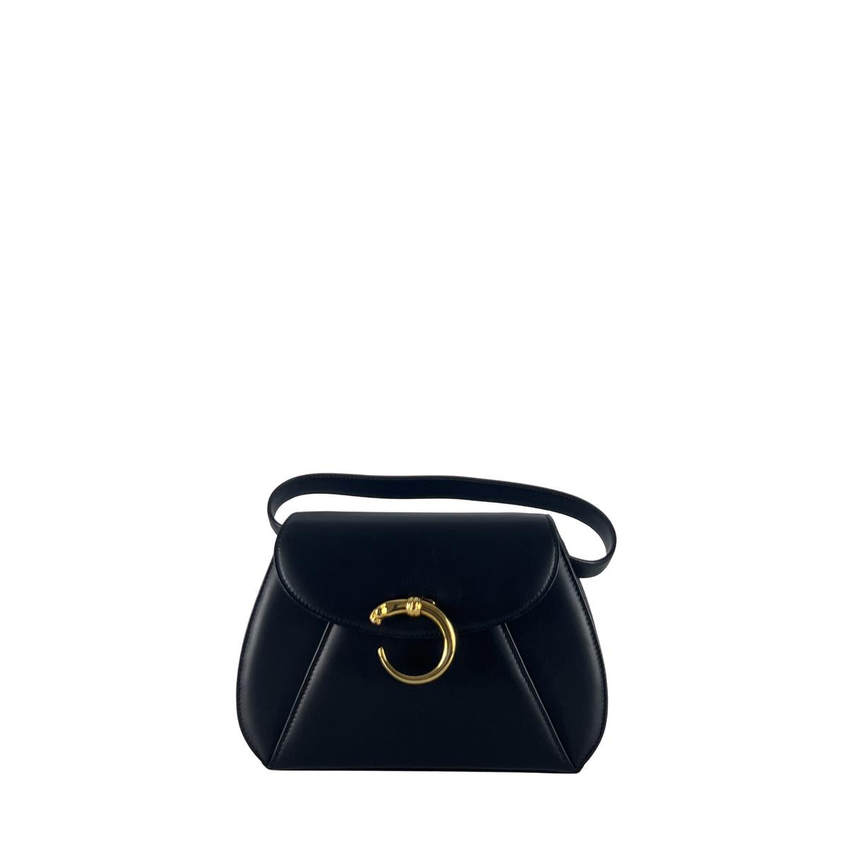 Sac à main CARTIER Phantere cuir noir