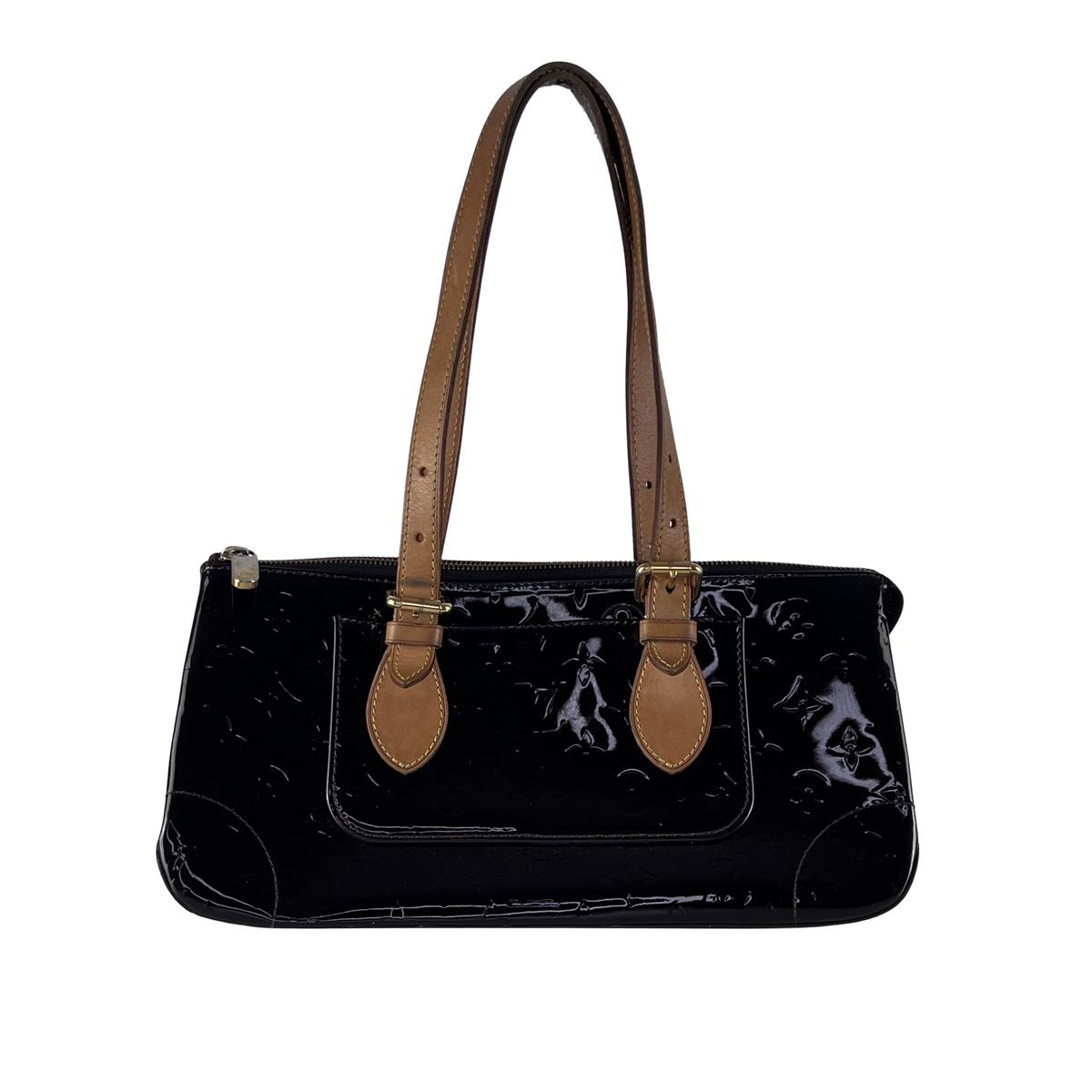 Sac à main LOUIS VUITTON Rosewood cuir vernis bordeaux