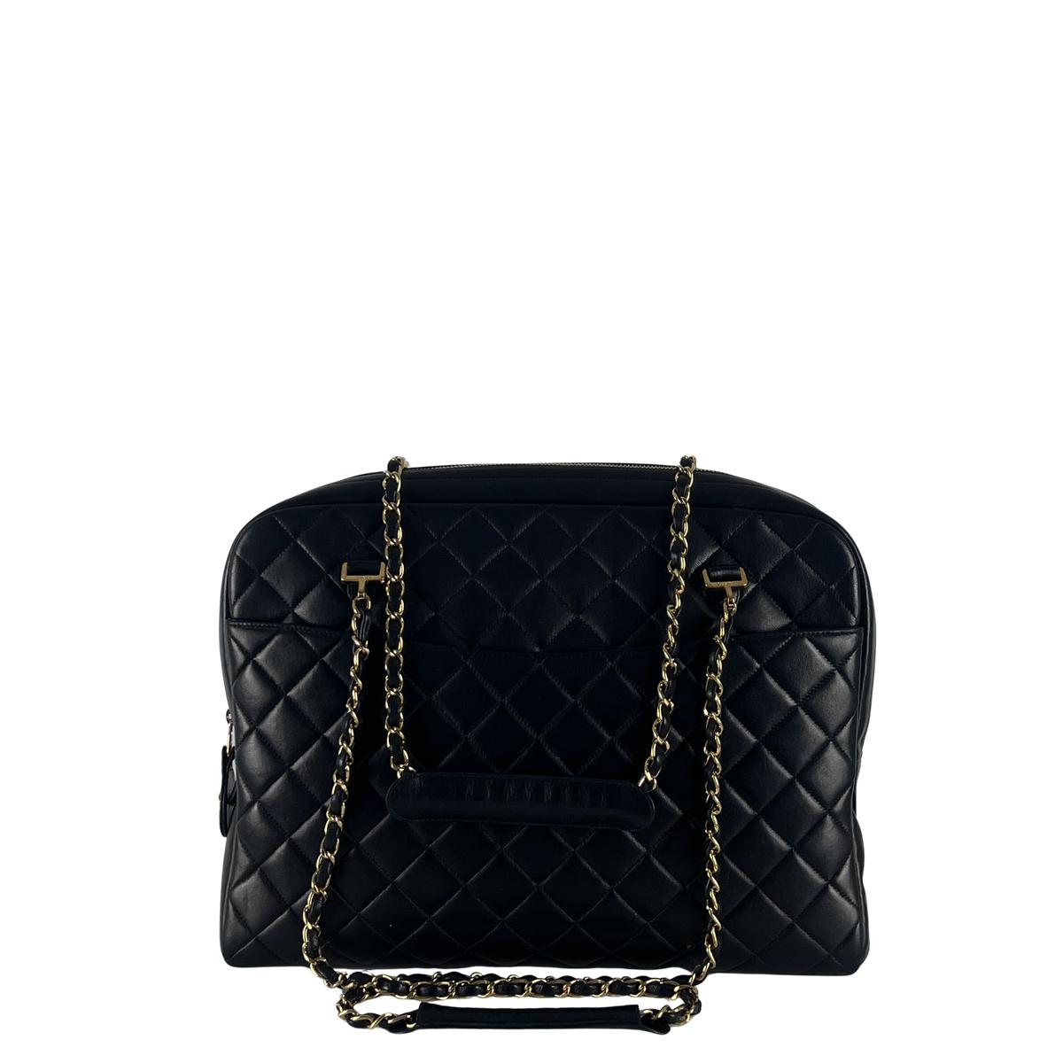 Sac à main CHANEL Shopping cuir noir