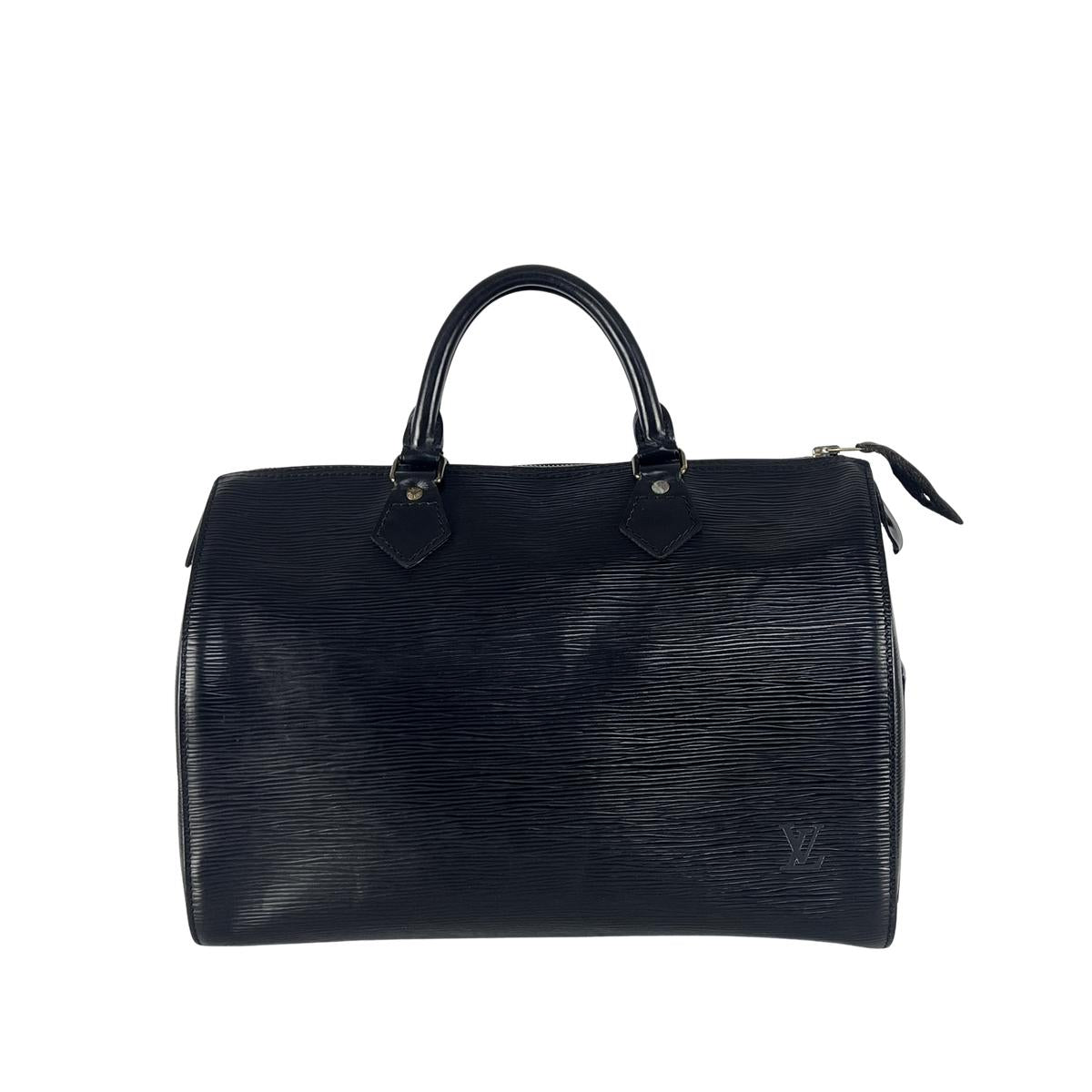 Sac à main LOUIS VUITTON Speedy 30 cuir noir