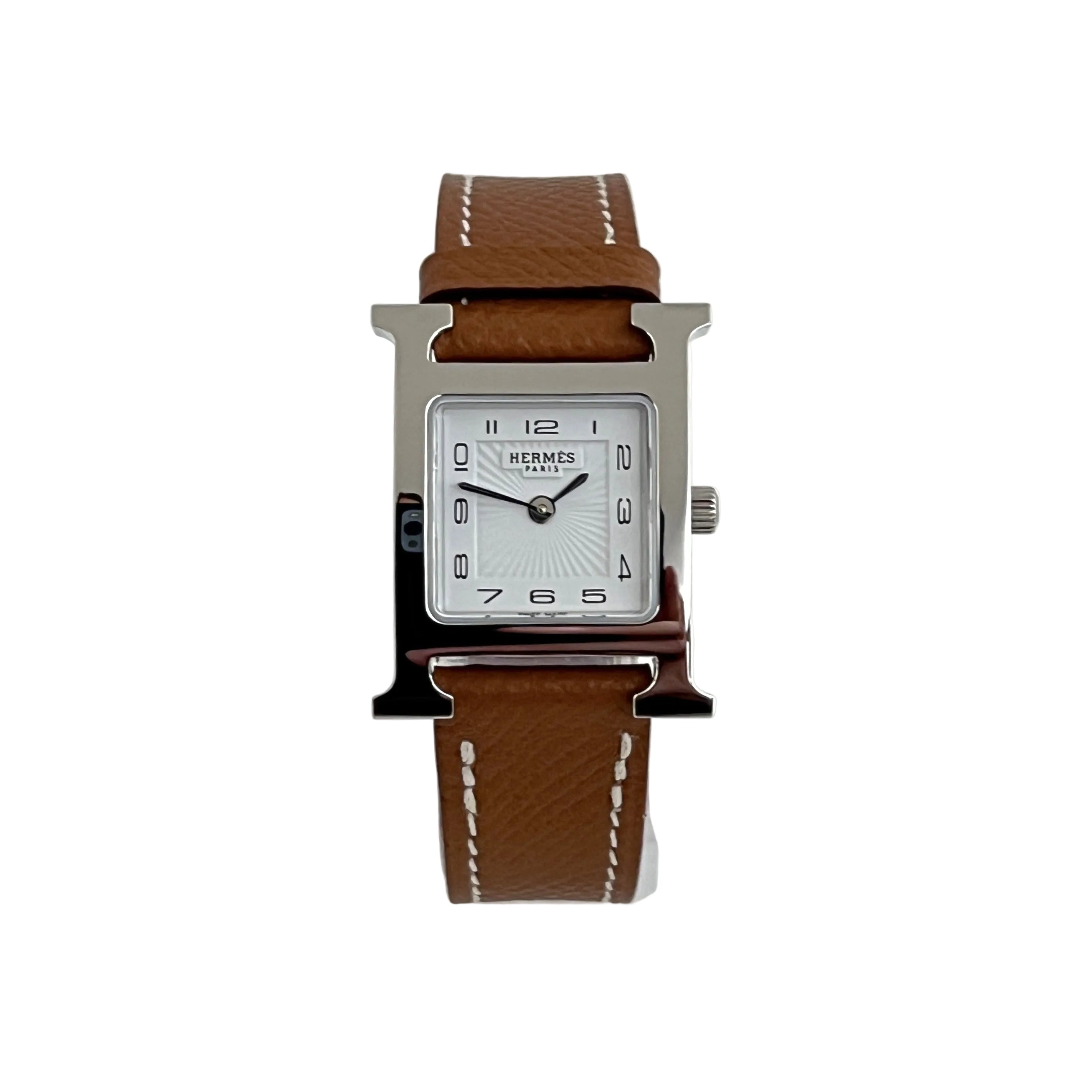Montre HERMÈS Heure H plaqué or doré