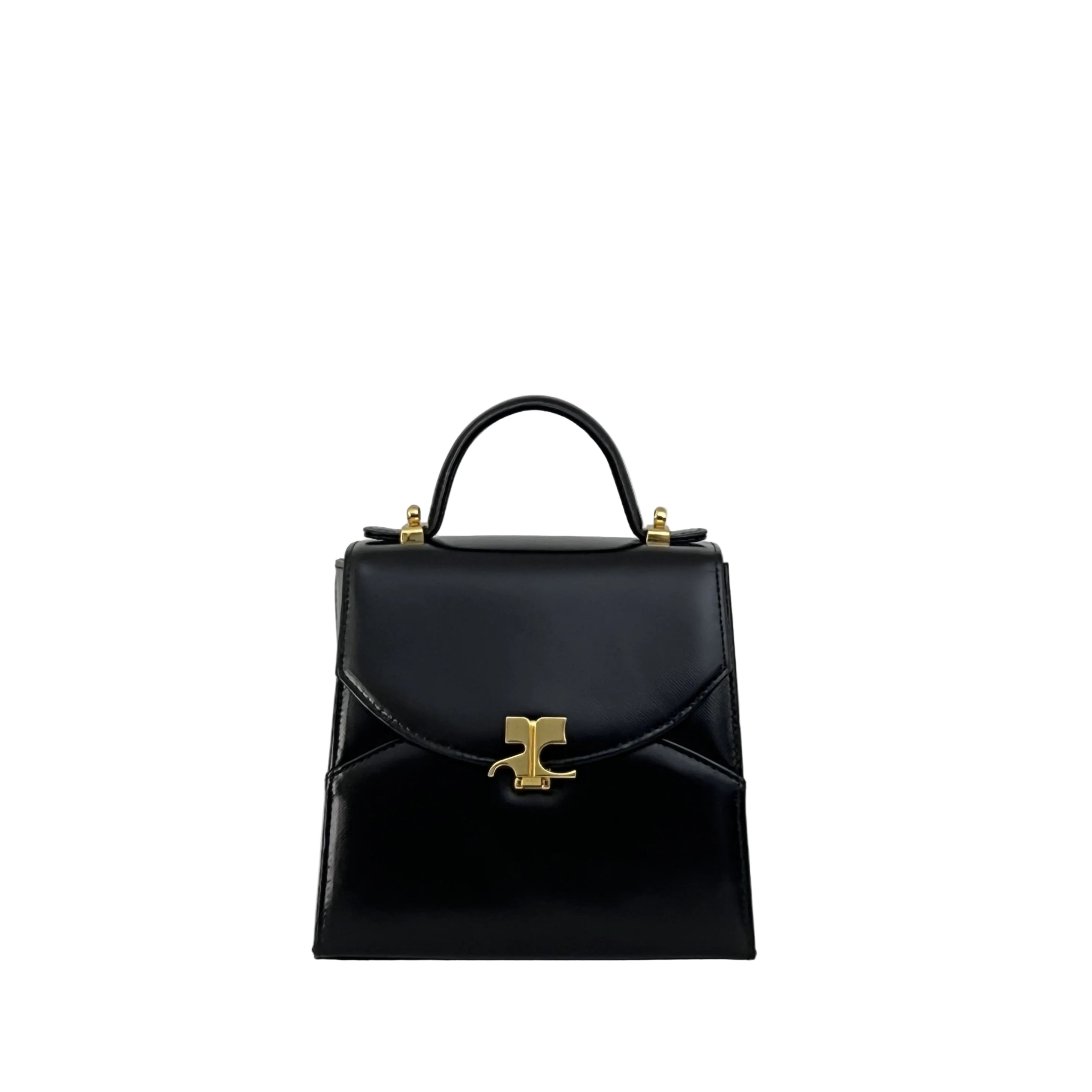 Sac COURRÈGES 2 Way  cuir grainé noir