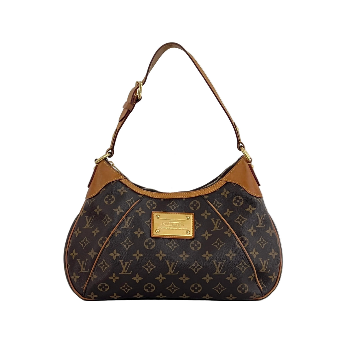 Sac LOUIS VUITTON Thames GM toile et cuir marron vintage 2011